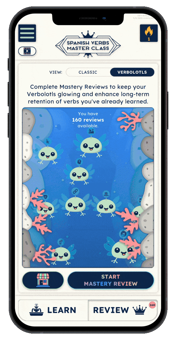 Verbolotl shop on phone